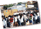 passeata ecológica de crianças em Itu